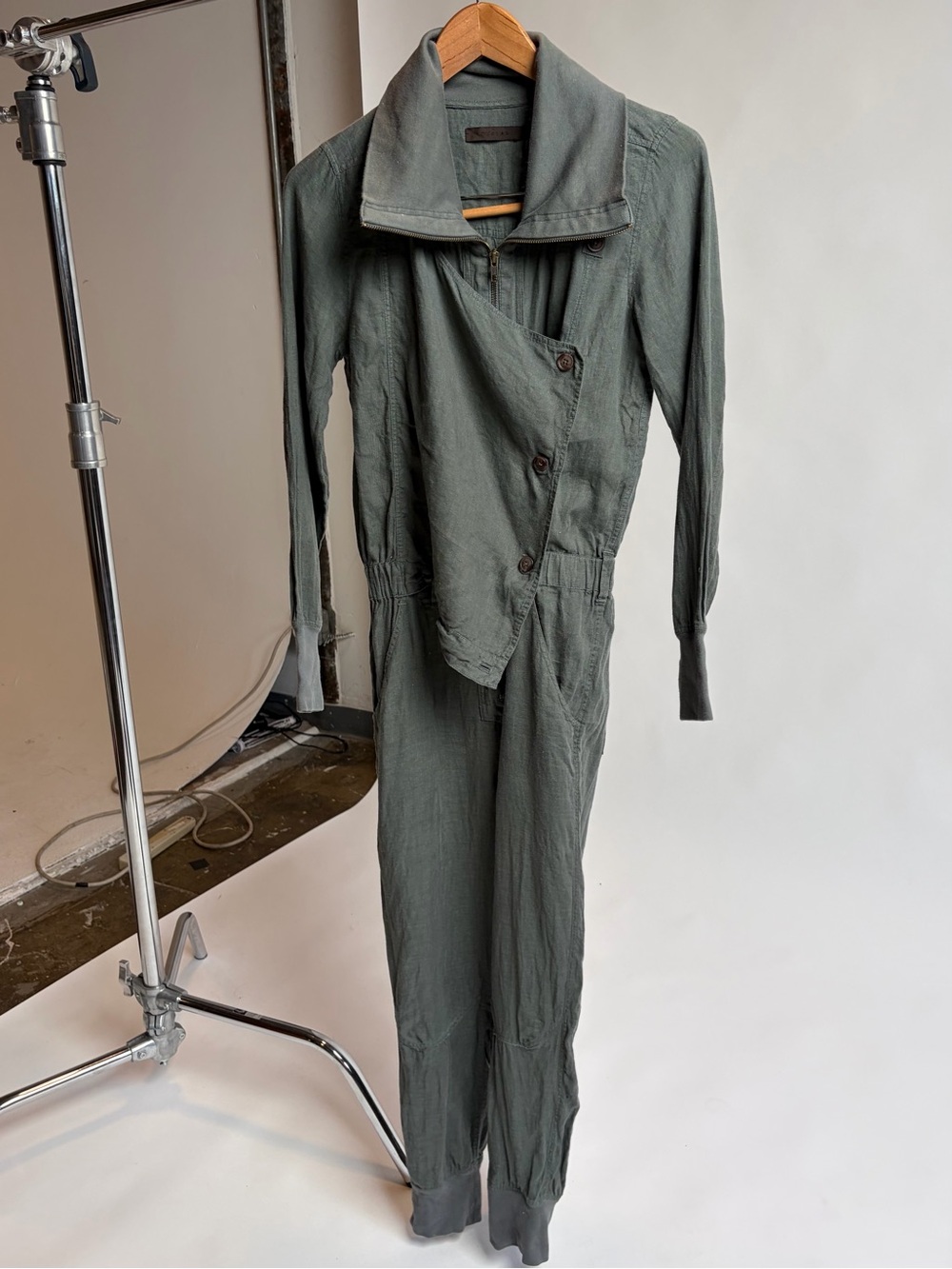 Nicholas K Womens Steel Blue Jumpsuit